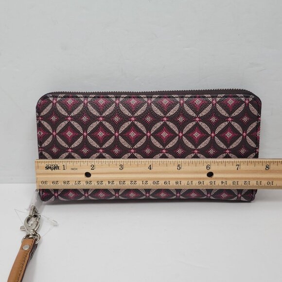 Fossil Emma Multicolor Zip Around Wallet Wristlet Clutch NWOT - Picture 7 of 8